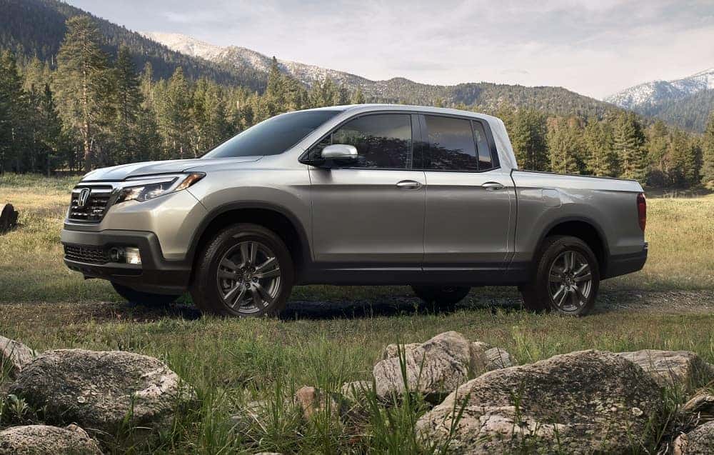 Silver Honda Ridgeline