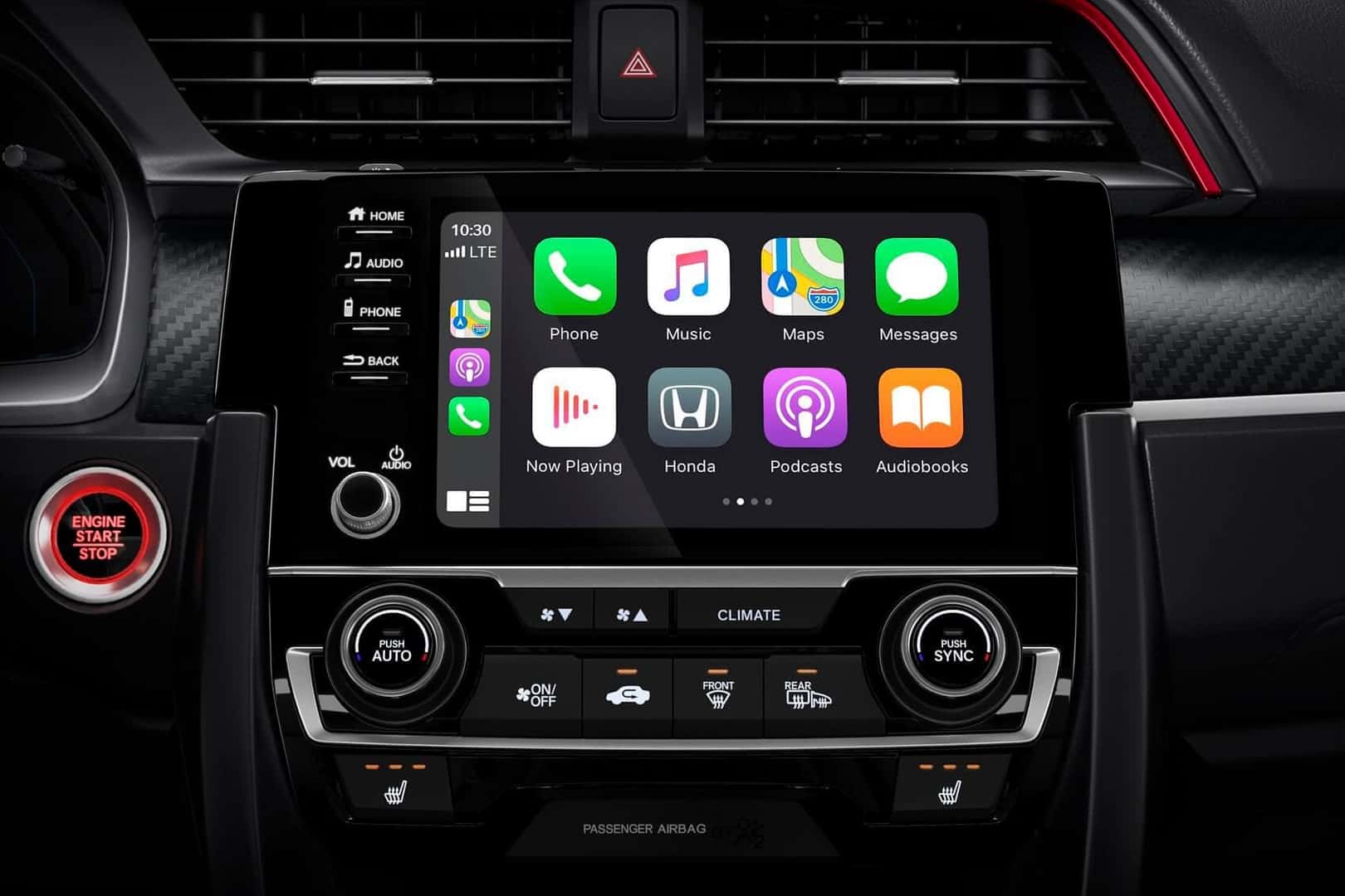 Honda Civic Interior with Apple CarPlay® Integration