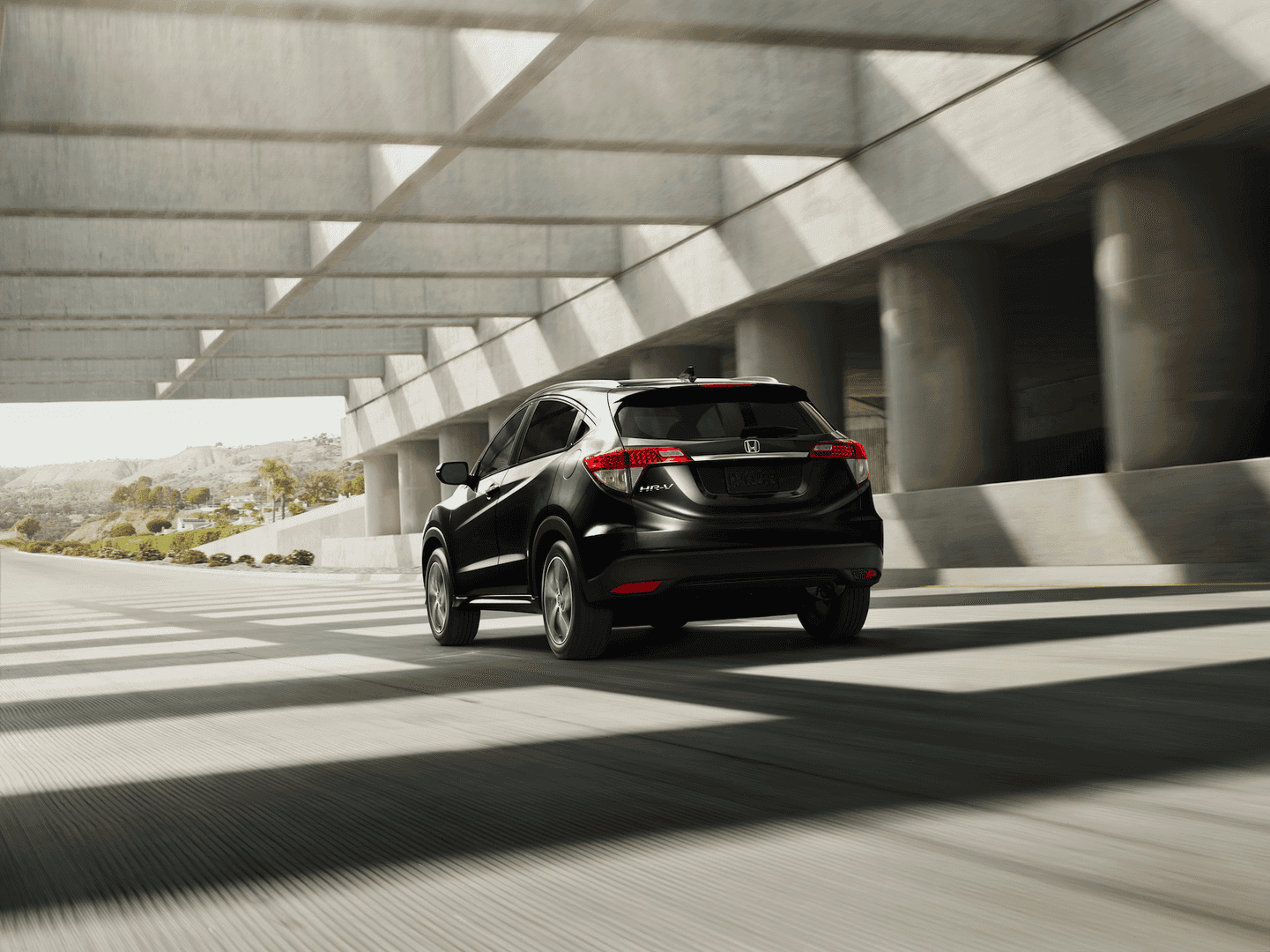 Rear shot of Honda HR-V