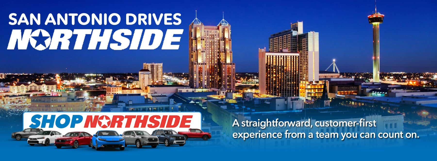 SAN ANTONIO DRIVES NORTHSIDE.