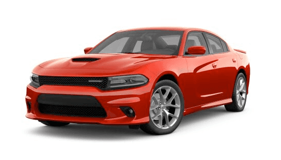 2021 Dodge Charger GT RWD in red.
