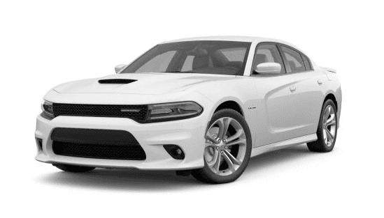 2021 Dodge Charger R/T in white.