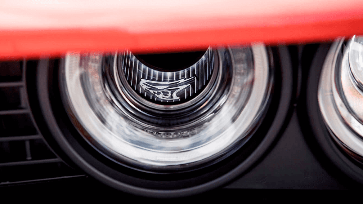 Illuminated Air-Catcher® Headlamps on the 2021 Dodge Challenger.