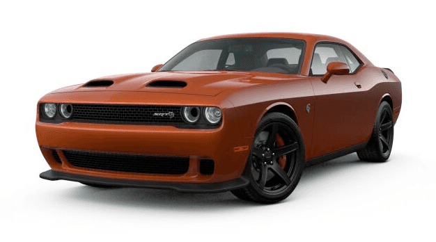 2021 Dodge Challenger SRT Hellcat Redeye in orange.