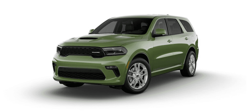 2021 Dodge Durango R/T in green.