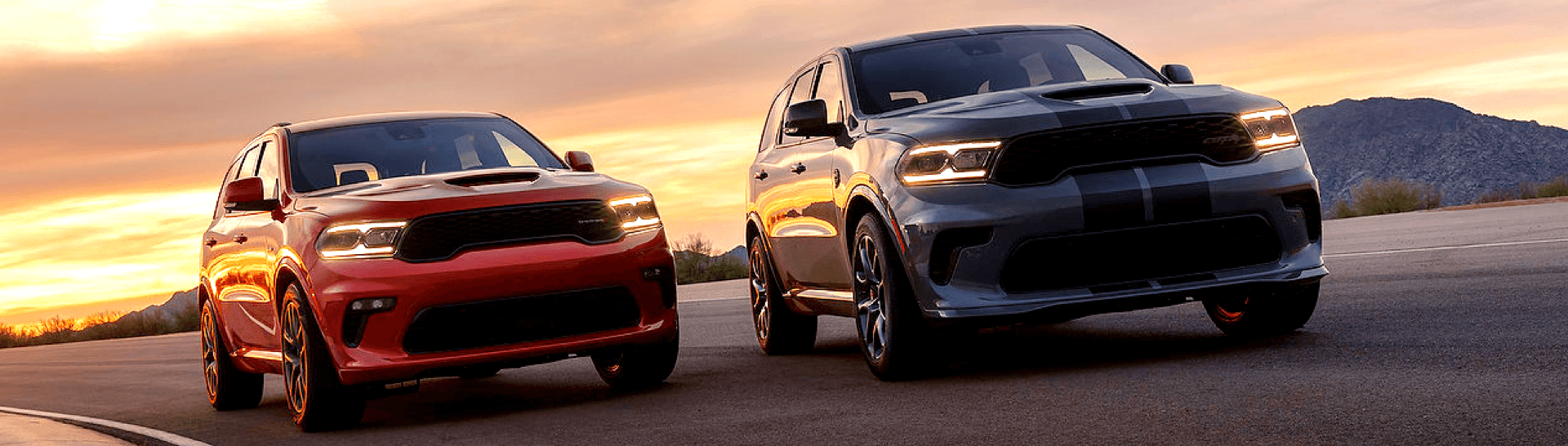 2021 Dodge Durangos next to each other.