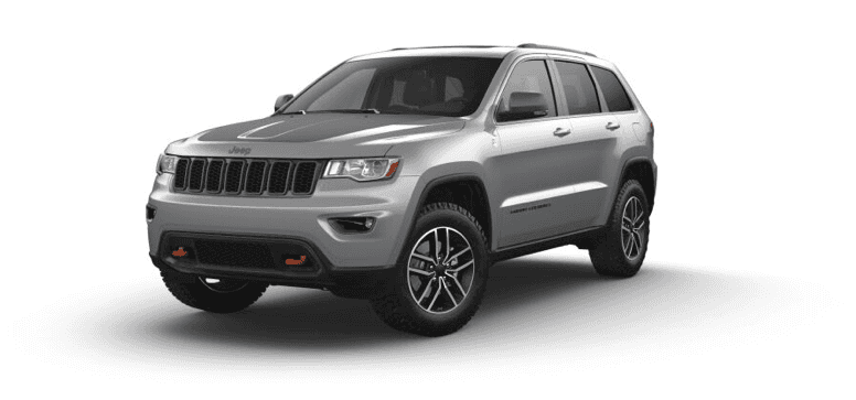 2021 Jeep Grand Cherokee Laredo Trailhawk in the color Billet Silver Metallic Clear Coat
