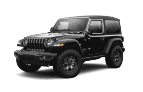 2021 2-Door Jeep Rubicon in the color black