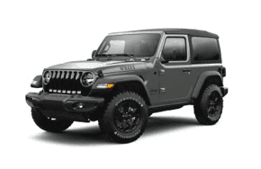 2021 2-Door Willys Sport anniversary in the color gray