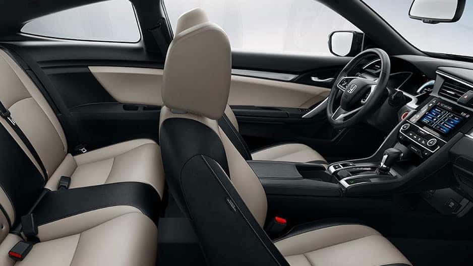 Interior Features of the New Honda Civic Coupe at Garber in Rochester, NY