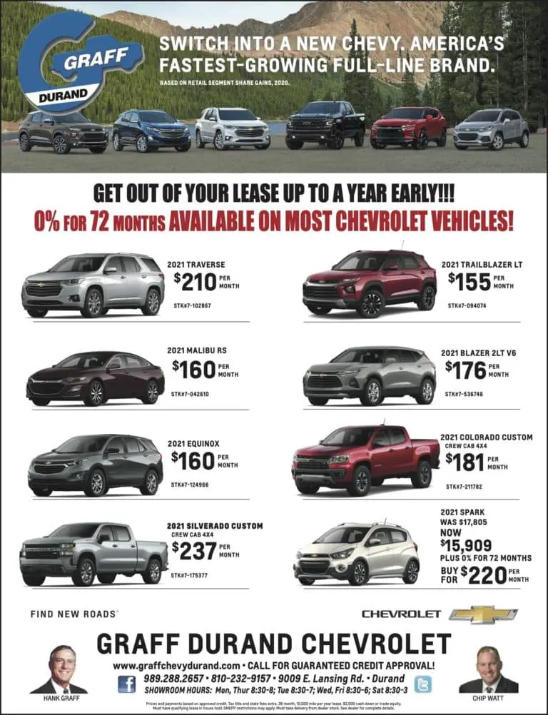 Weekly Specials | Graff Chevrolet Durand