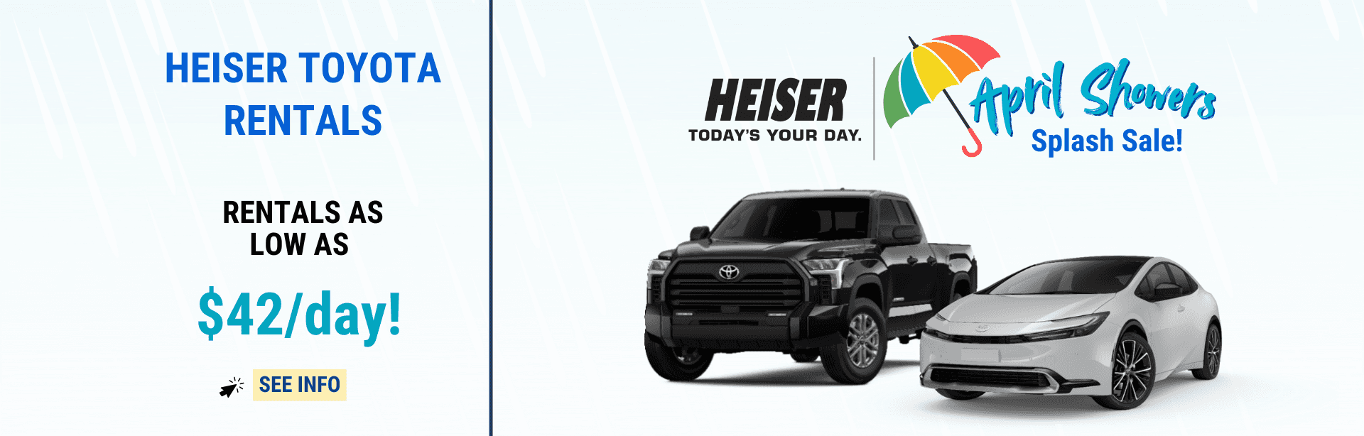 Heiser Toyota Rentals Available
