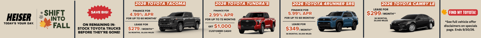 New Toyota Vehicles Pencil Updated