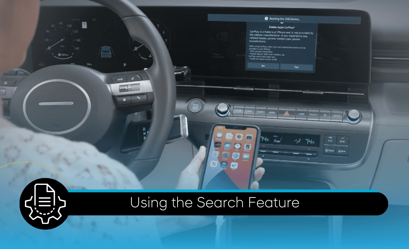 Hyundai - Using the Search Feature