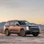 A parked gray 2026 Hyundai Palisade