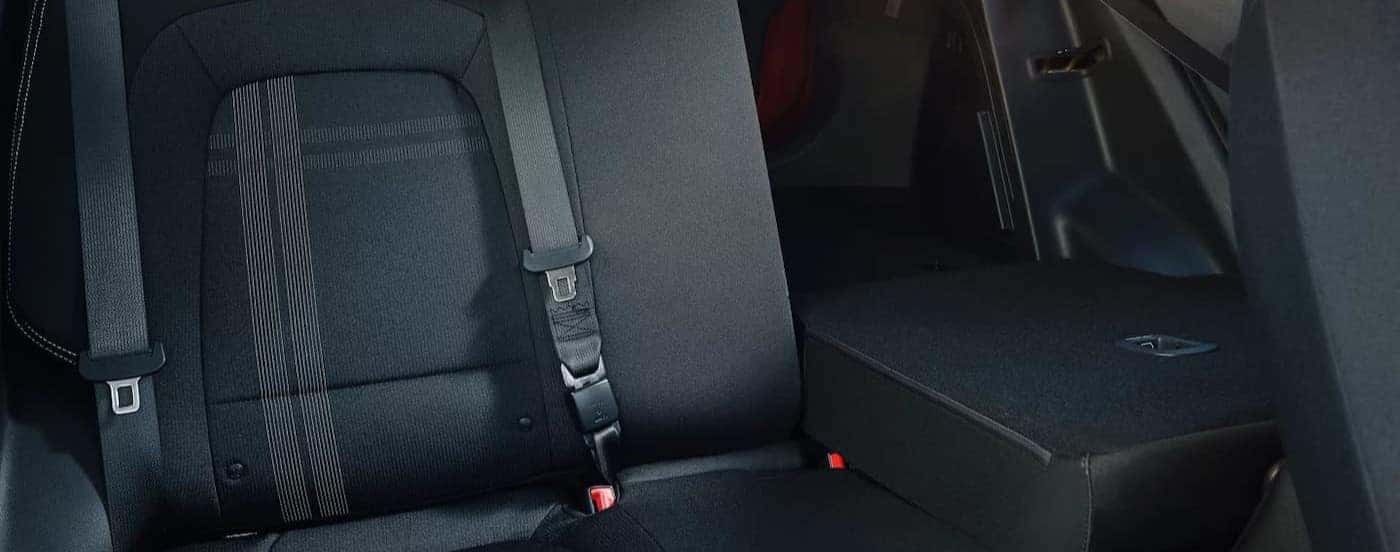Black rear seating in a 2026 Hyundai Venue for sale near Orlando.