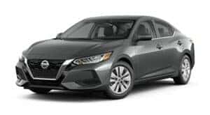 A gray 2021 Nissan Sentra S angled left