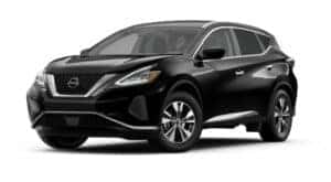 A black 2021 Nissan Murano S angled left