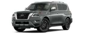 A grey 2022 Nissan Armada Platinum is angled left.
