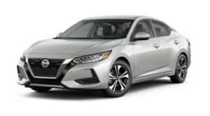 A silver 2022 Nissan Sentra SV is angled left.