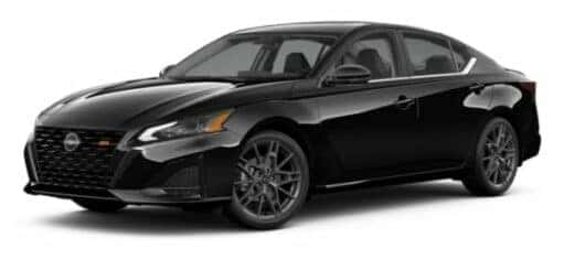 A black 2023 Nissan Altima SR is shown angled left.