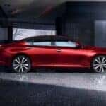 A red 2019 Nissan Altima is shown parked after viewing a used Nissan Altima for sale.