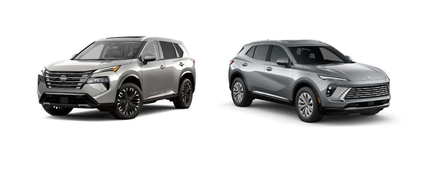 Silver 2025 Nissan Rogue vs 2025 Buick Envision