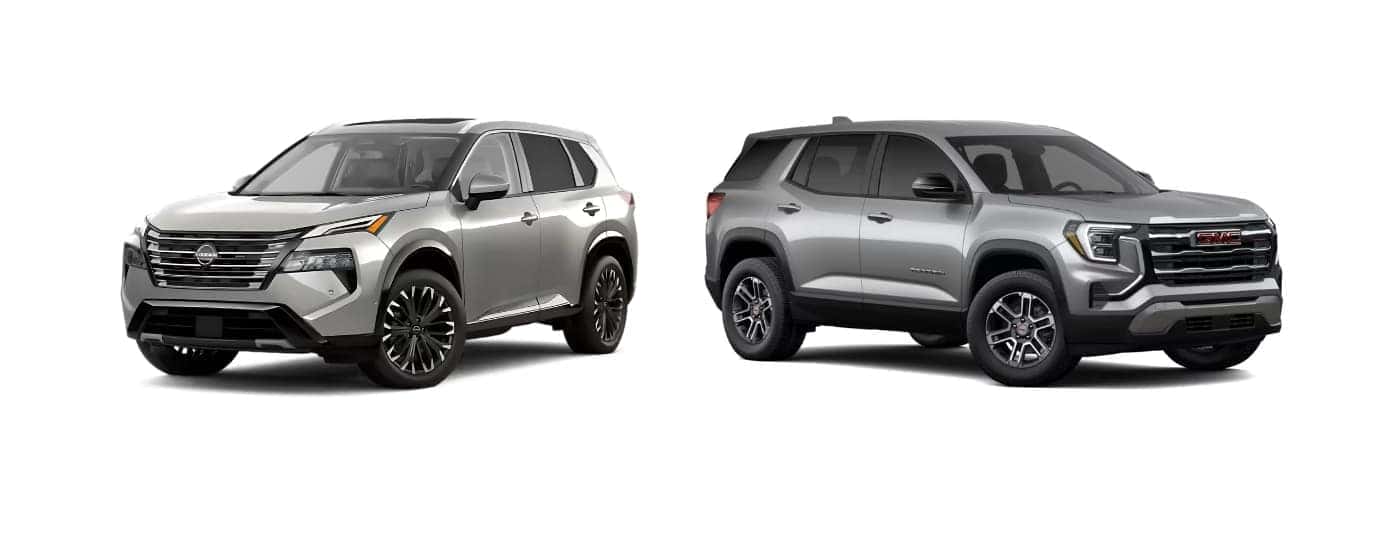 Silver 2025 Nissan Rogue vs 2025 GMC Terrain