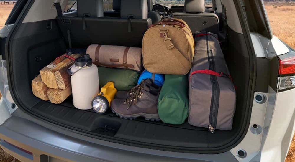 Cargo space in the rear of a 2025 Nissan Pathfinder