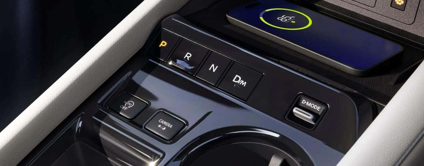 Phone charging in the center console of a 2025 Nissan Murano SL