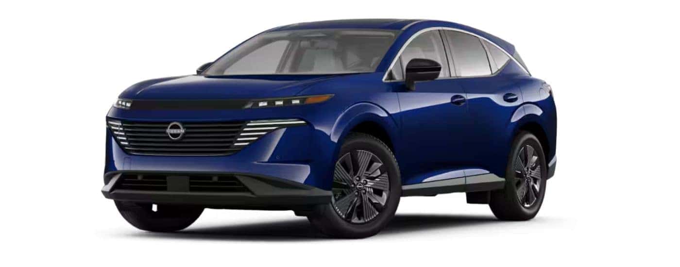 Blue 2025 Nissan Murano SL angled left