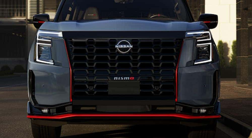 Front grille of a 2026 Nissan Armada NISMO