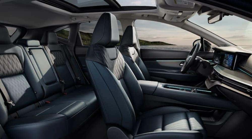 The black interior in a 2025 Nissan Murano.