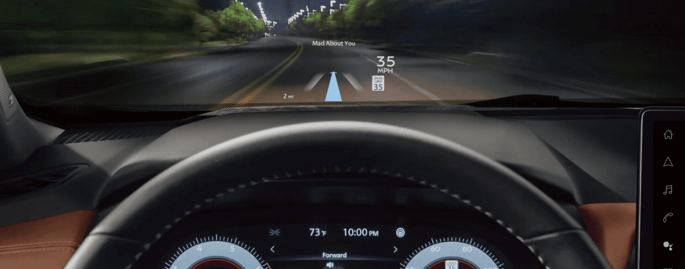 Heads up display in a 2026 Nissan Rogue