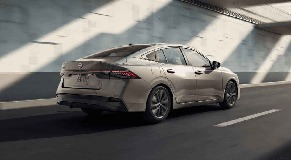 Bronze 2026 Nissan Sentra driving on a highway