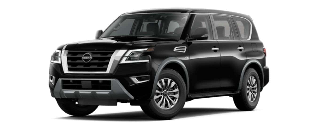 Black 2022 Nissan Armada angled left