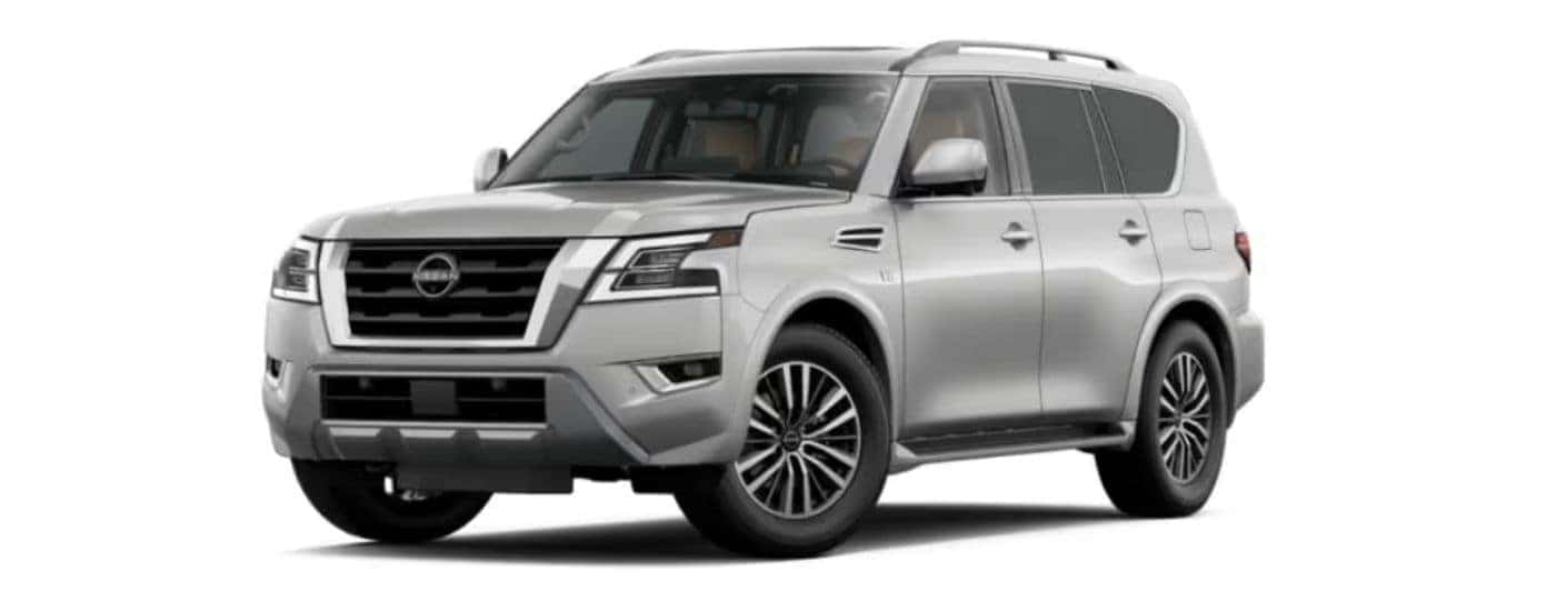 Grey 2023 Nissan Armada angled left