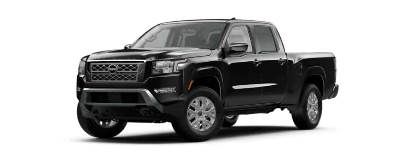 Black 2023 Nissan Frontier angled left