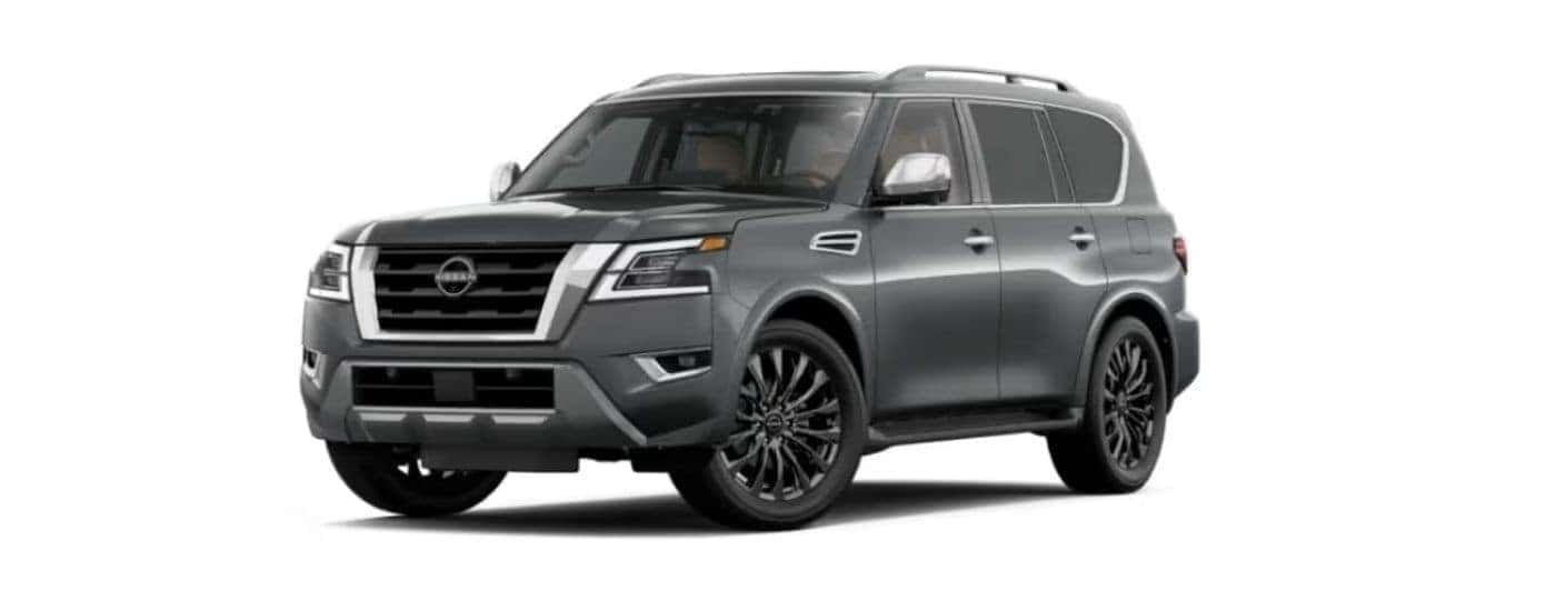 Grey 2024 Nissan Armada angled left