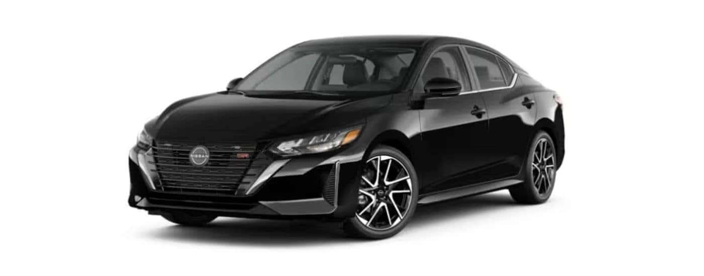 Black 2024 Nissan Sentra angled left