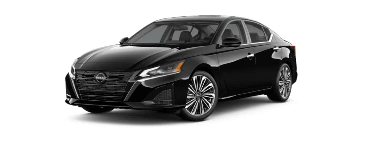 Black 2025 Nissan Altima angled left