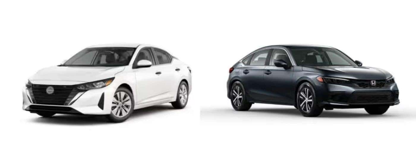 Comparing the 2025 Nissan Sentra vs Honda Civic Sedan