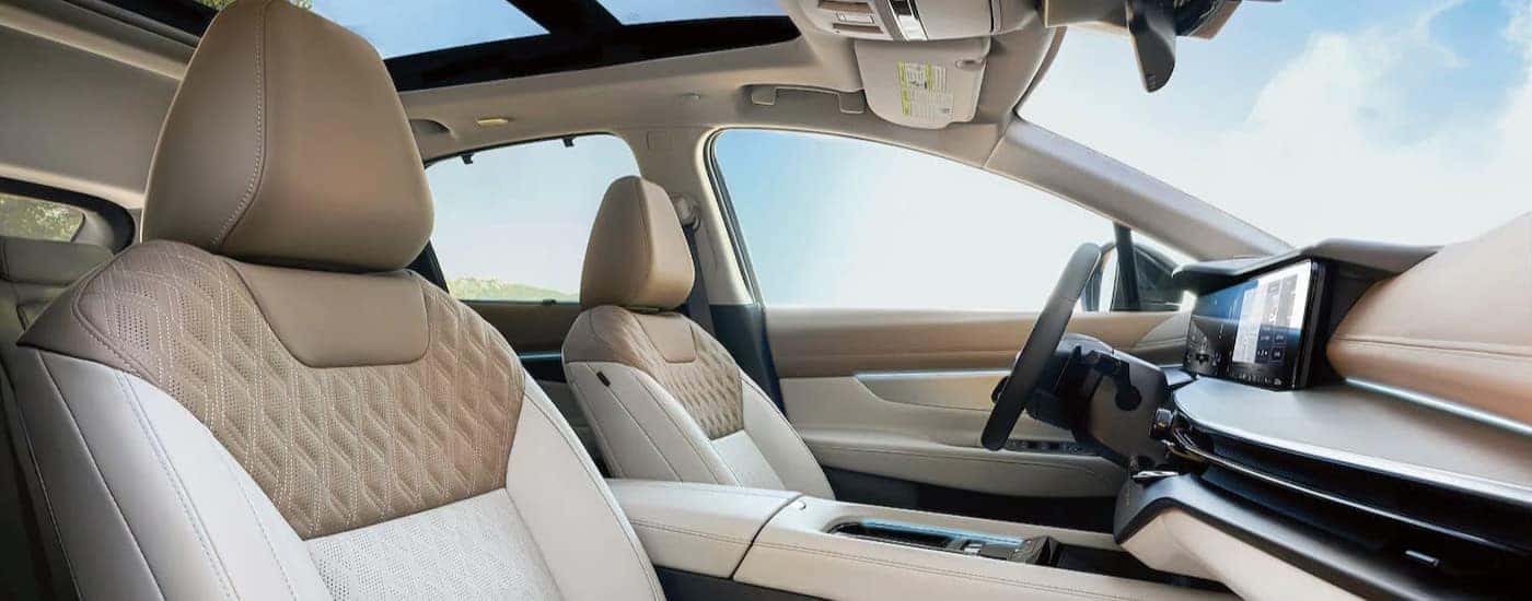 Tan interior in a 2026 Nissan Murano.