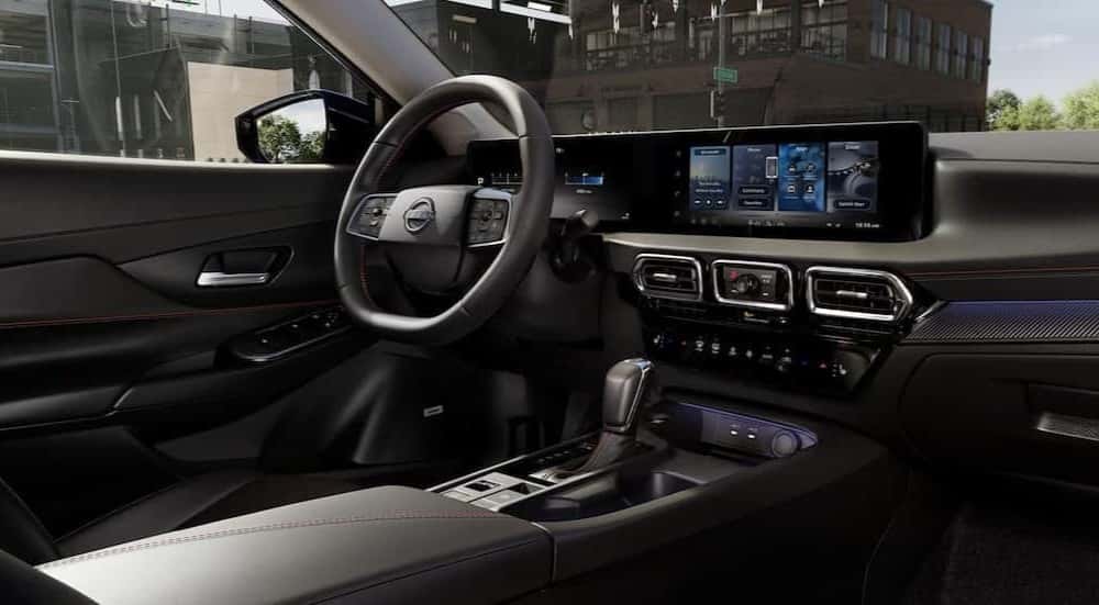 Black dash in a 2026 Nissan Sentra.