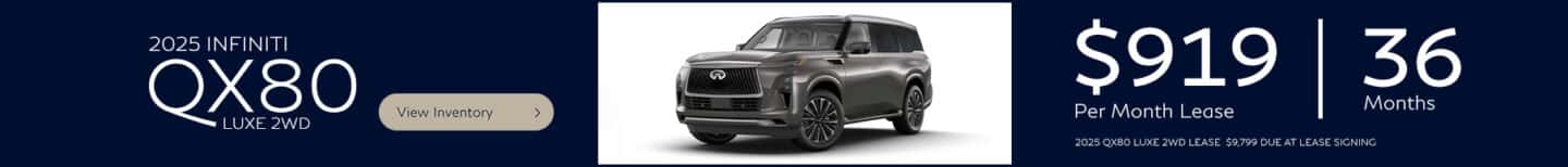 QX80 Lease Promo
