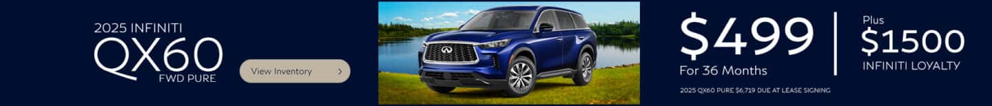 2025 INFINITI QX60 Lease Promo
