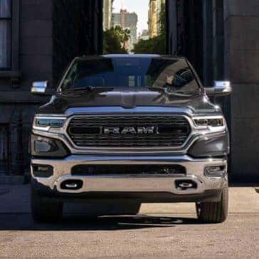 2019 Ram 1500 drives down city alley