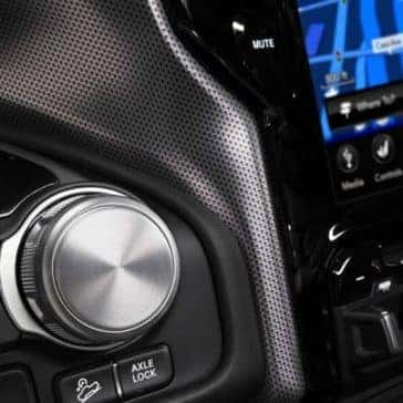 2019 Ram 1500 rotary E Shifter and touchscreen