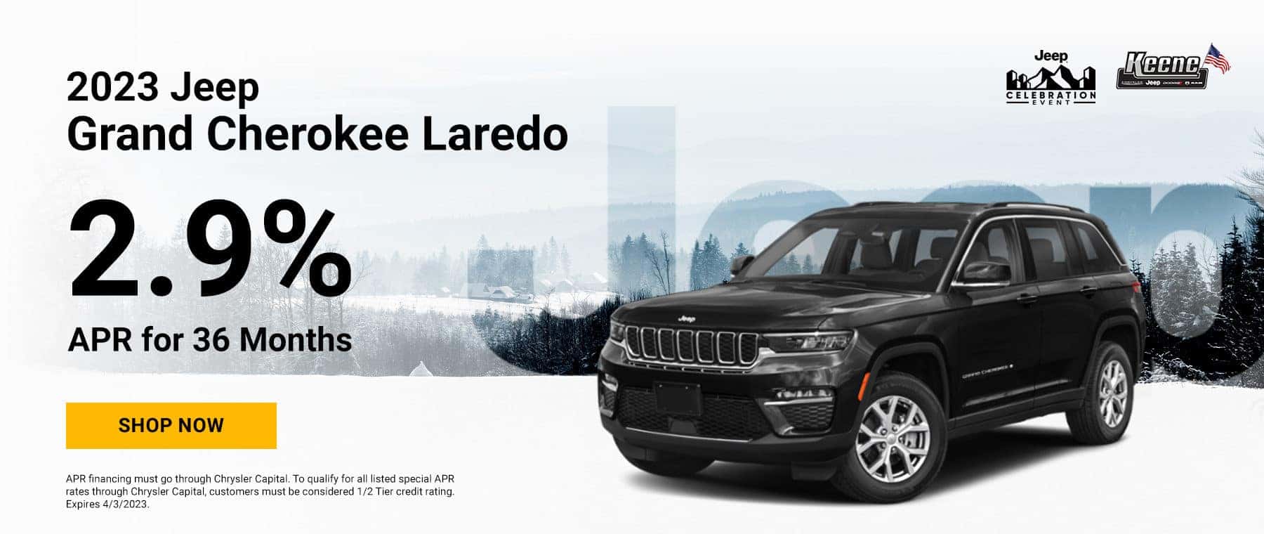 2023 Jeep Grand Cherokee Laredo - 2.9% APR for 36 Months