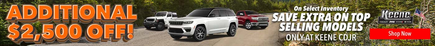 Additional $2,500 Off Select Models